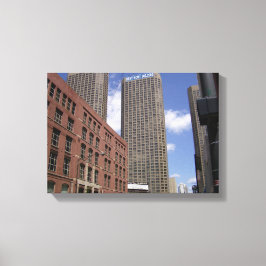 Impressão Em Tela Centro Chicago Pela Baía