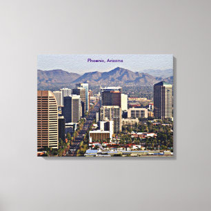 Impressão Em Tela Centro View of Phoenix, Arizona