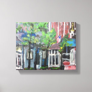 Impressão Em Tela "Centro Willoughby, Ohio" por Willowcatdesigns