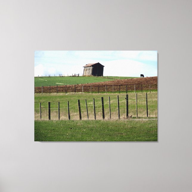 Impressão Em Tela cerca de fazenda (Frente)