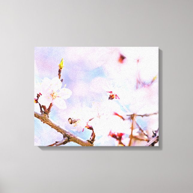 Impressão Em Tela Cereja Japonesa - Sakura em Bloom (Frente)