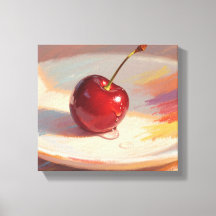 Cereja pastel de óleo