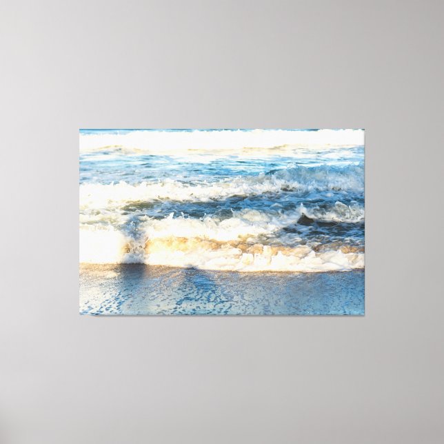 Impressão Em Tela Cerulean Surge (Frente)