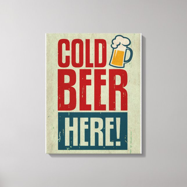 Impressão Em Tela Cerveja Fria (Frente)