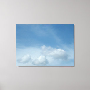 Impressão Em Tela Céu azul e nuvens