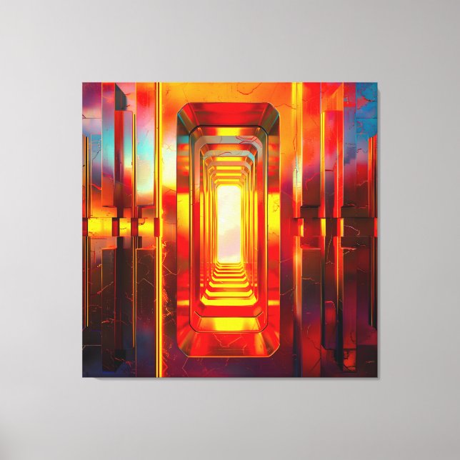 Impressão Em Tela Céu Celestial Metálico (Frente)