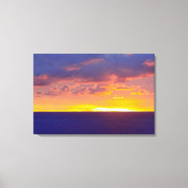 Impressão Em Tela Céu do Pôr do Sol Crepúsculo Noturno Paisagem Mari