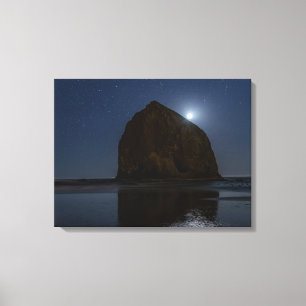 Impressão Em Tela Céus Acima de Haystack Rock Cannon Beach, Oregon
