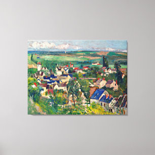 Impressão Em Tela Cezanne - Auvers, Panorâmica View,
