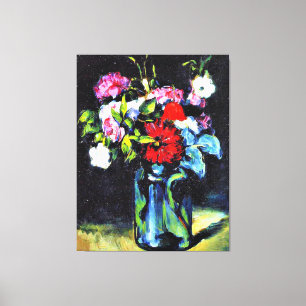 Impressão Em Tela Cezanne - Flores em um Vaso, pintura de arte fina