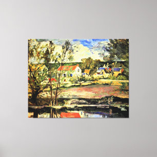 Impressão Em Tela Cezanne - No Vale do Oise, pintura de arte