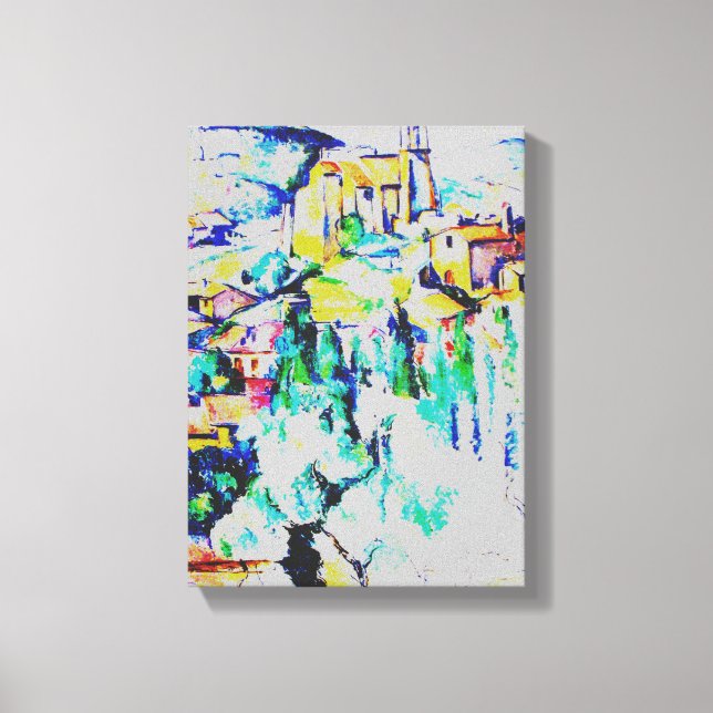 Impressão Em Tela Cezanne Village em Gardanne (Frente)