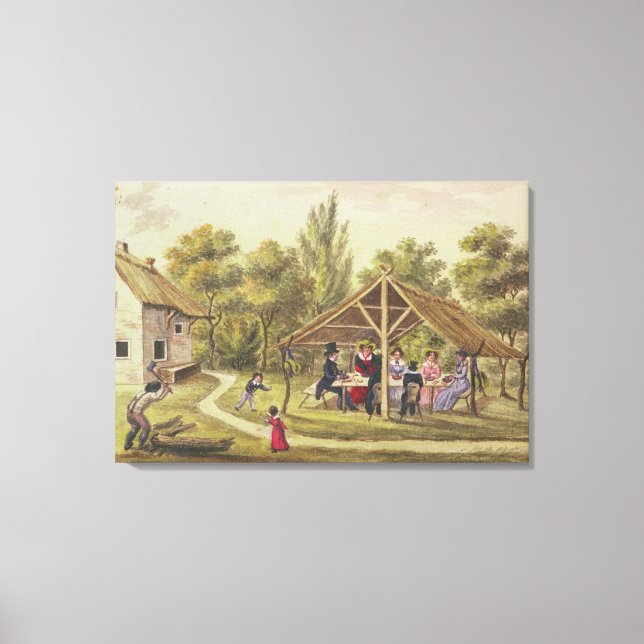 Impressão Em Tela Chá à tarde numa taverna do diário de (Frente)