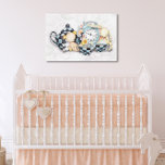 Impressão Em Tela Chá de fraldas do Tea Party<br><div class="desc">Você pode usar esta adorável tela esticada como decoração em seu chá de fraldas e depois pendurá-la na parede do berçário como uma bela marca! De qualquer forma, a futura mamãe vai adorar! Esta tela apresenta nosso design de chá de fraldas da festa de chá da tarde - não se...</div>