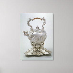 Impressão Em Tela Chá kettle e posição de C. Kandler, Londres, 1730