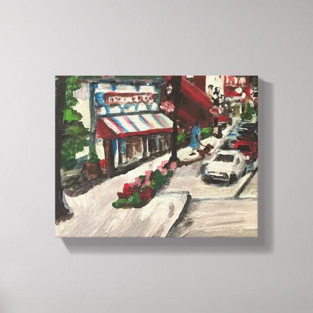 Impressão Em Tela "Chagrin Falls" em Ohio, Pintura por Willowcatdesi (Frente)