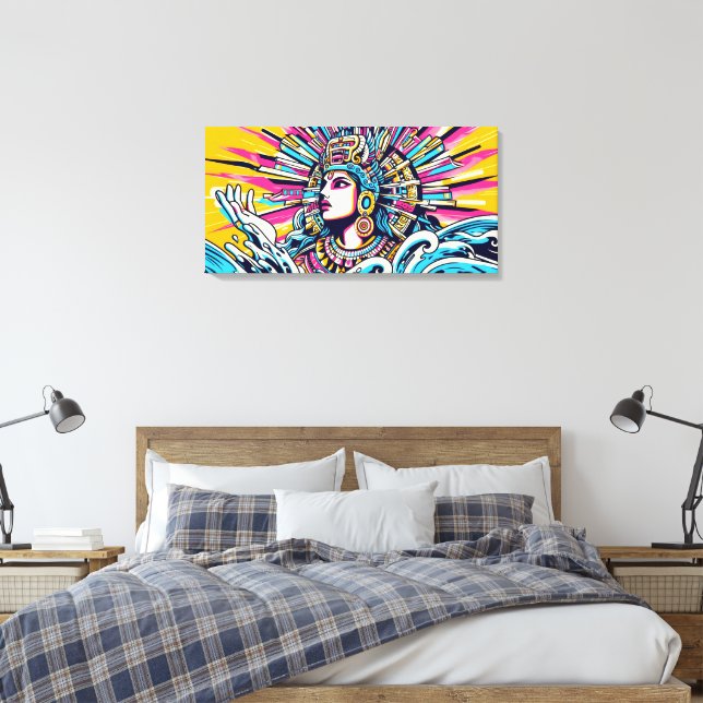 Impressão Em Tela Chalchiuhtlicue 4 (Insitu(Quarto))