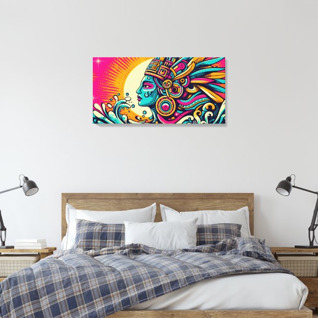 Impressão Em Tela Chalchiuhtlicue 5 (Insitu(Quarto))