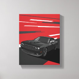 Impressão Em Tela Challenger RT black