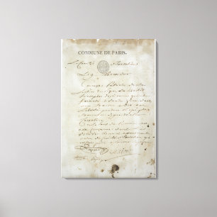 Impressão Em Tela Chamada de Maximilien de Robespierre