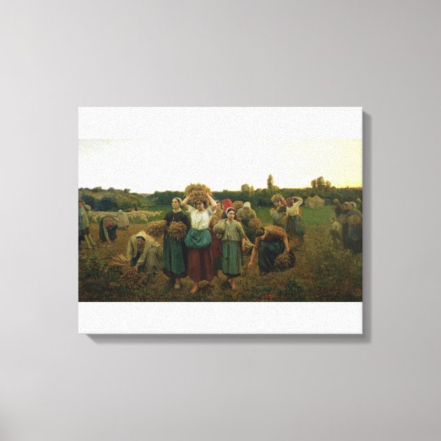 Impressão Em Tela Chamando os Gleaners, 1859 (Frente)
