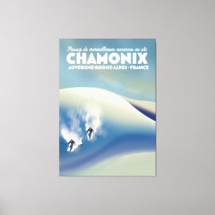 Impressão Em Tela Chamonix - Auvergne-Rhône-Alpes França pôster de e