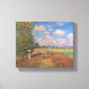 Impressão Em Tela Champ de Coquelicots - Claude Monet - c1875