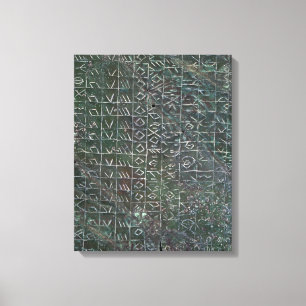 Impressão Em Tela Chapa votiva com uma inscrição venetic