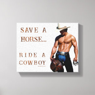 Impressão Em Tela Chapéu de cowboy de palha salva SlipperyJoe's cava