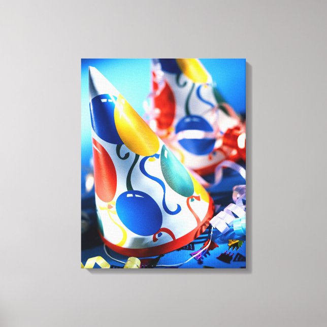 Impressão Em Tela Chapéus de Festa (Frente)