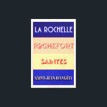 Impressão Em Tela Charente Maritime Art Deco Poster Style Design<br><div class="desc">Nouvelle Aquitaine poster, estilo design. Este design de arte chic Art Deco Poster do Sudoeste da França é um lugar famoso, perfeito para aqueles que querem mostrar o seu amor por esta região. De camisetas a homewares e acessórios, há algo para todos - então por que não se tratar hoje...</div>