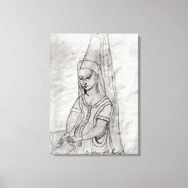 Impressão Em Tela Charlotte de Savoie (Frente)