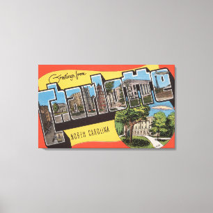 Impressão Em Tela Charlotte, North Carolina - grandes cenas da letra