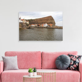 Impressão Em Tela Charme Atemporal do Porto de Staithes