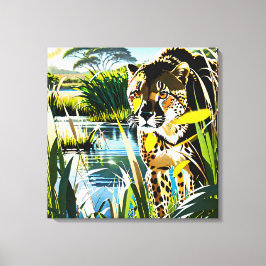 Impressão Em Tela Cheetah na Caça
