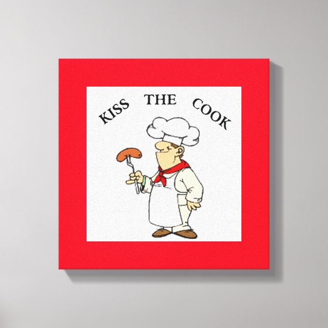 IMPRESSÃO EM TELA CHEF "KIST THE COOK" (Frente)