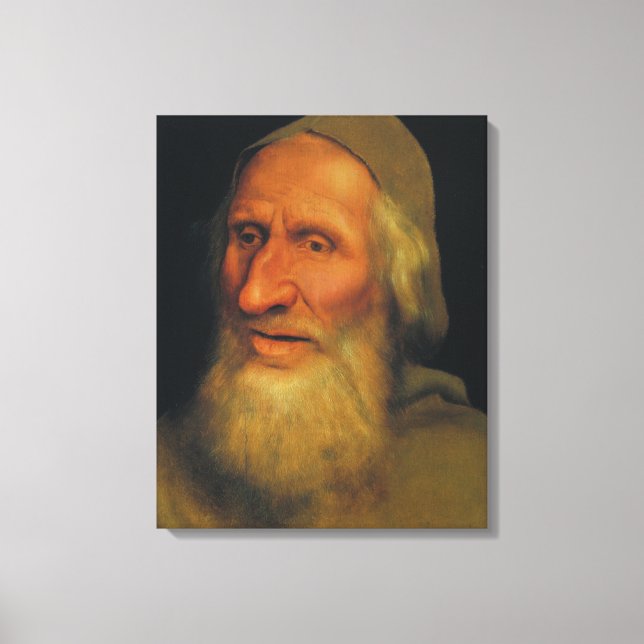 Impressão Em Tela Chefe de um Velho (por Quentin Metsys) (Frente)