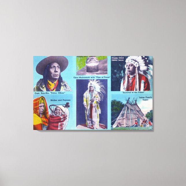 Impressão Em Tela Chefe Multnomah, Capitão Som-Kin (Frente)