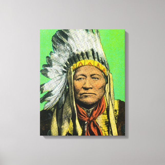 Impressão Em Tela Chefe Washakie Portrait (Frente)