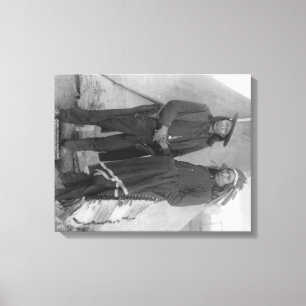 Impressão Em Tela Chefes Oglala "Nuvem Vermelha" e "Cavalo Americano