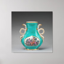 Chelsea Porcelain Turquoise Vase