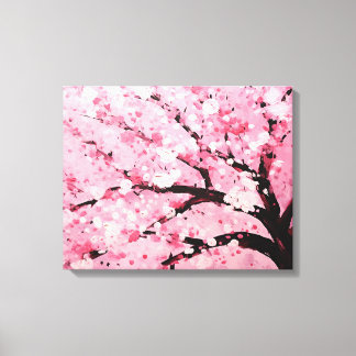 Impressão Em Tela Cherry Blossom Splendor Arte Japonesa