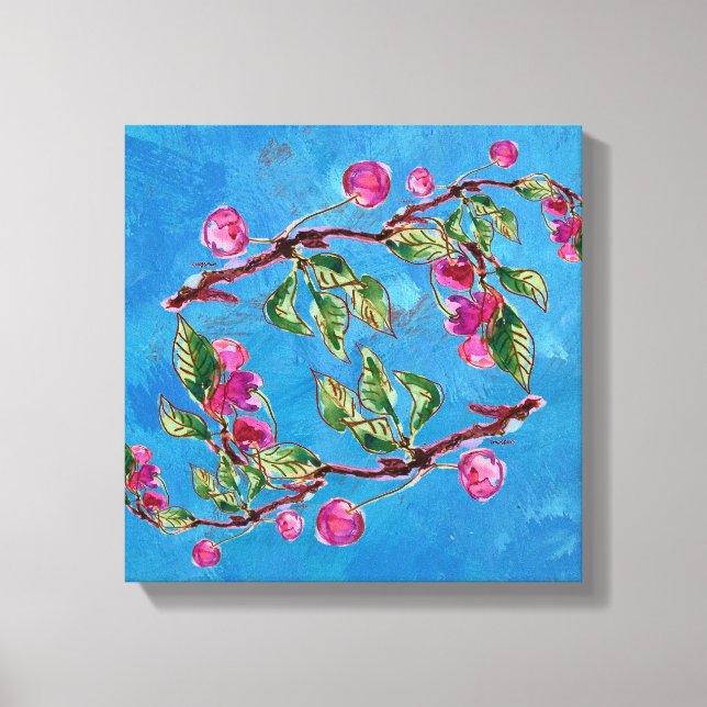 Impressão Em Tela Cherry Splendor (Frente)