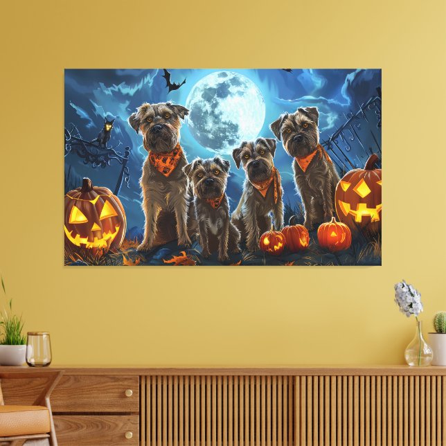 Impressão Em Tela Chesapeake Bay Terrier Halloween Spooky (Insitu(Sala de estar))