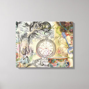 Impressão Em Tela Cheshire Cat Alice Wonderland Classic