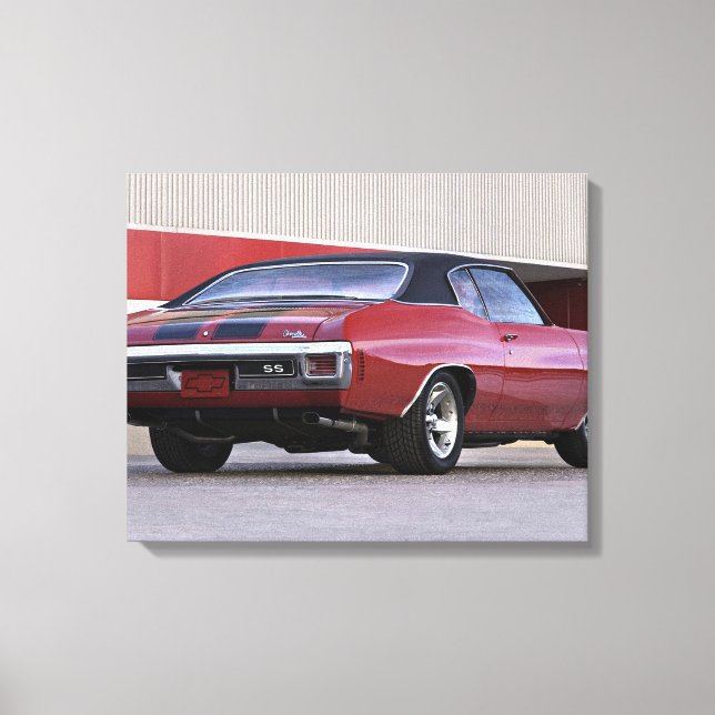 Impressão Em Tela Chevrolet Chevelle SS 1970 (Frente)