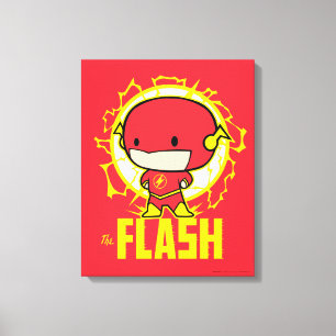 Impressão Em Tela Chibi Flash com eletricidade