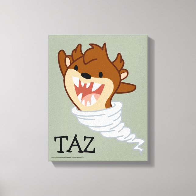 Impressão Em Tela Chibi Tornado TAZ™ (Frente)