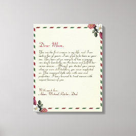 Impressão Em Tela Chic Personalizado Love - Letra manuscrita