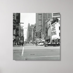 Impressão Em Tela Chicago 7 de maio de 1967 Randolph Rua. Teatro Ori